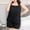 Black, variant on Women's Pajamas Plus Size Under $10 Fashion Solid Color Thin Loose And Casual Home Tank Tops Short Pants Pajamas Sets