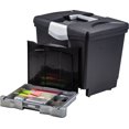 thumbnail image 4 of Storex Portable File Box+Bottom Drawer/Black, 4 of 4