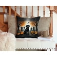 thumbnail image 3 of Black Labrador Retriever Spooky Halloween Fabric Decorative Pillow 14 in x 14 in, 3 of 4