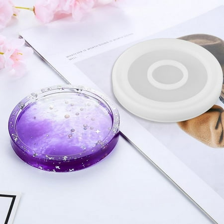 Fugacal Silicone Tea Cup Coaster Mold DIY Flexible Bowl Mat Photo Frame Mould , Flexible Coaster Mold, Silicone Coasters Mold