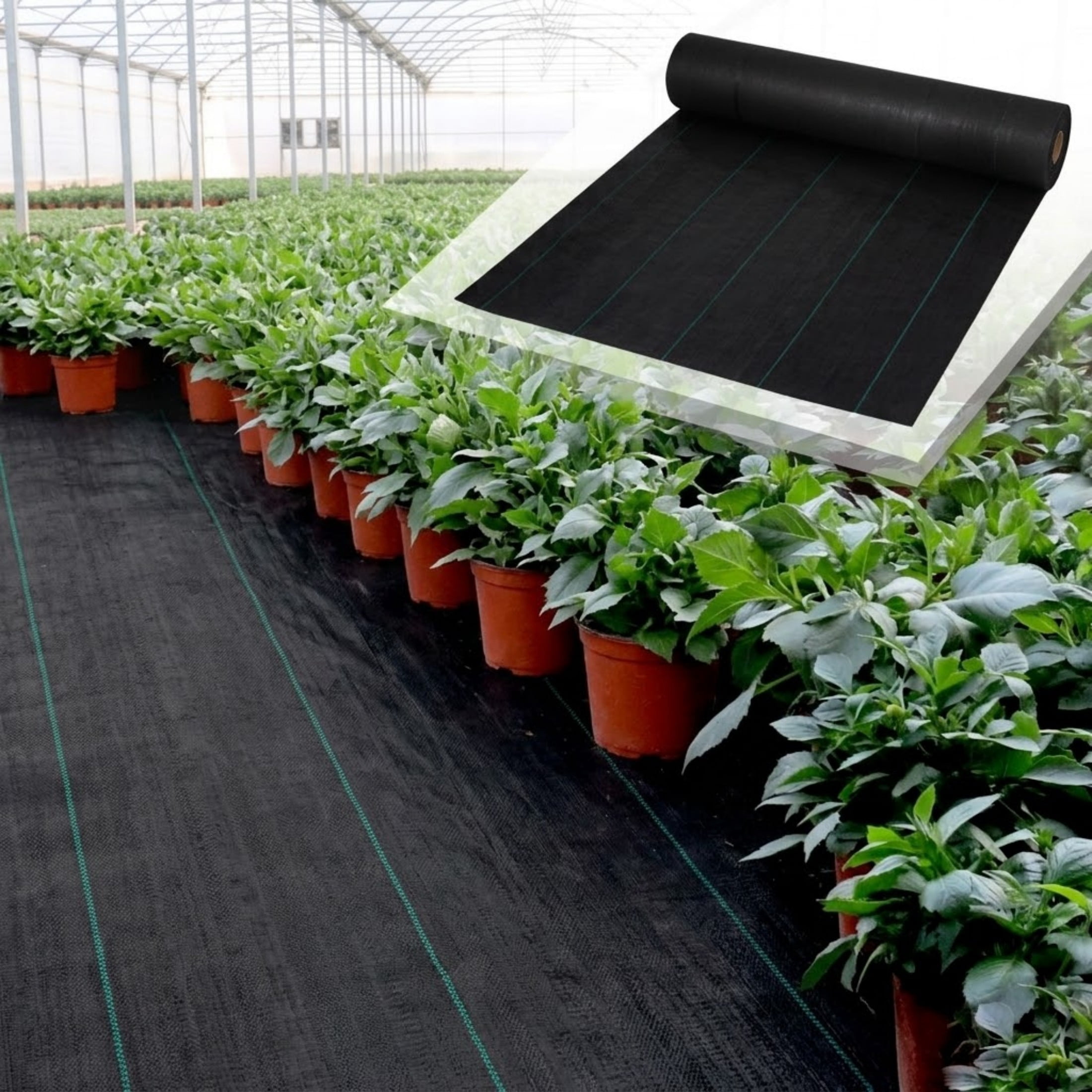 3ft x 300ft 5.8oz Weed Barrier, Heavy Duty Woven Landscape Fabric, Black