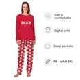 thumbnail image 2 of Red Santa Face Matching Christmas Pajamas Family And Dog, 2 Pieces, Size NB - Men 6XL, 2 of 7