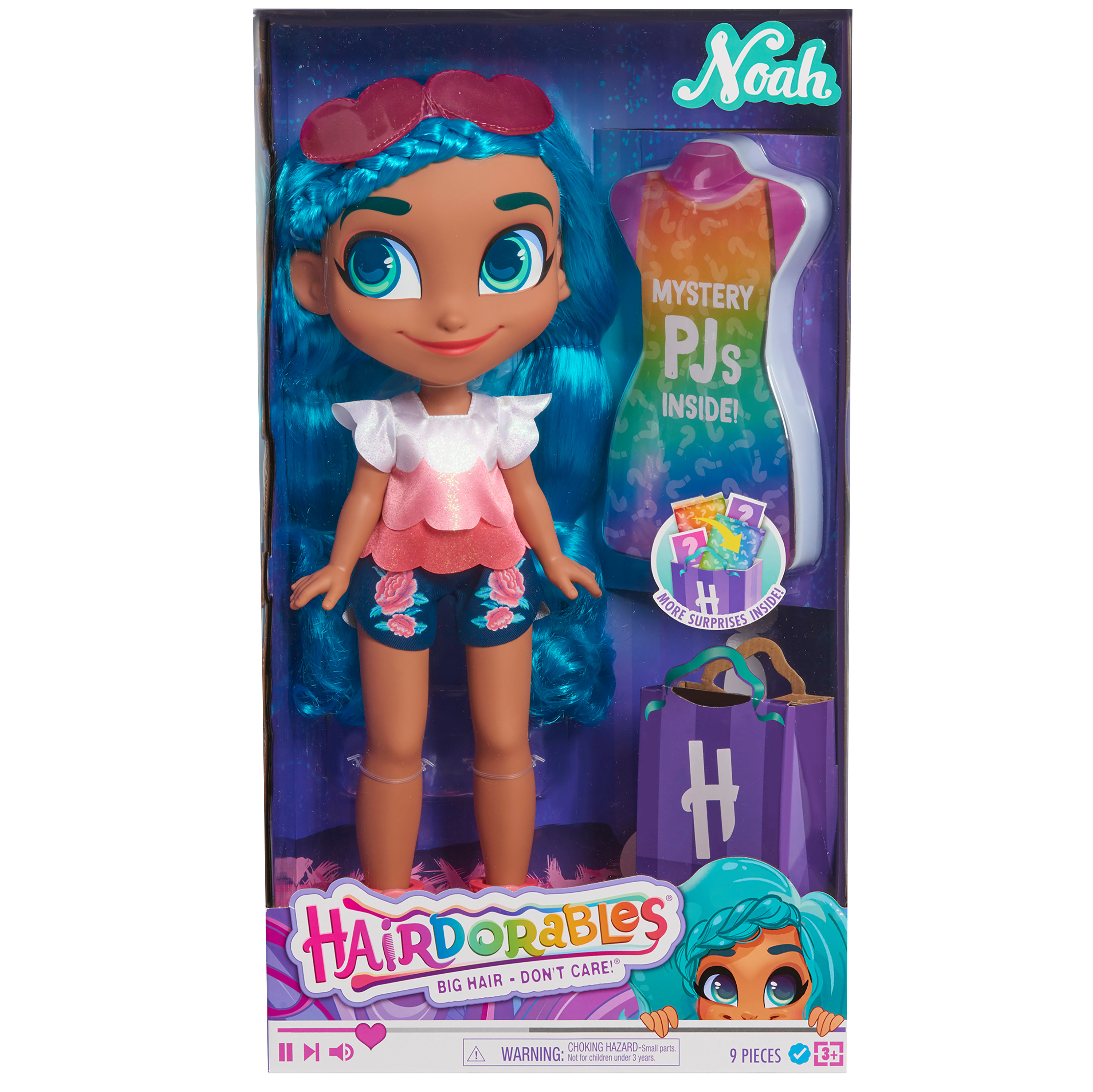 Hairdorables 18-Inch Mystery Fashion Noah Doll, Includes Surprise Outfit, Blue Hair,  Kids Toys for Ages 3 Up, Gifts and Presents - image 3 of 3