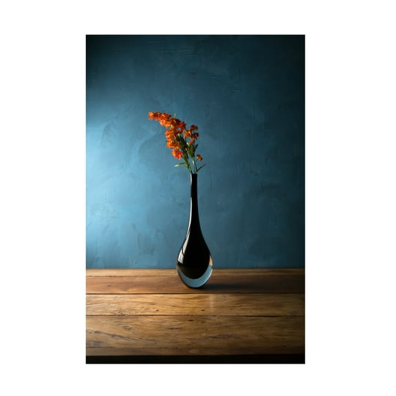 Canvas Wall Art - Luiz Laercio 'The Blue' Wall Art for Living Room, Bedroom, or Office Décor by Trademark Fine Art - 12 x 19 Inches