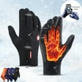 thumbnail image 2 of Winter Gloves Touch Screen Riding Motorcycle Sliding Waterproof Sports Gloves With Fleece, 2 of 10