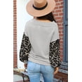 thumbnail image 3 of Redhotype Chic Stretch Leopard V-Neck Top - Stylish Casual Essential!, 3 of 8