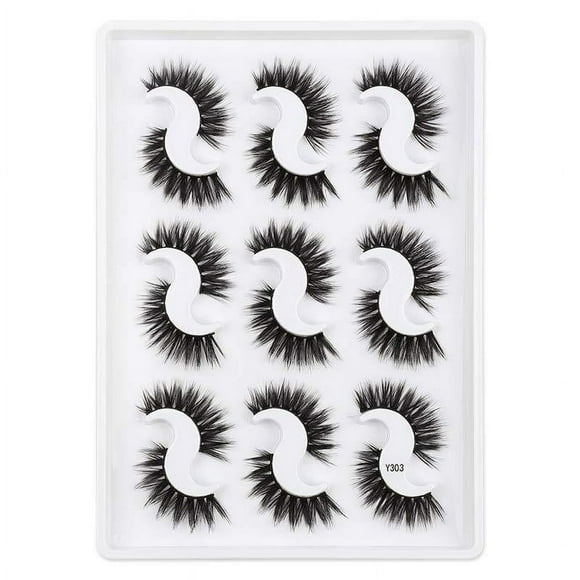 9 Pairs False Eyelashes Fake Lashes Long Makeup 3D Mink Lashes Eyelash Extension Mink Eyelashes For Beauty