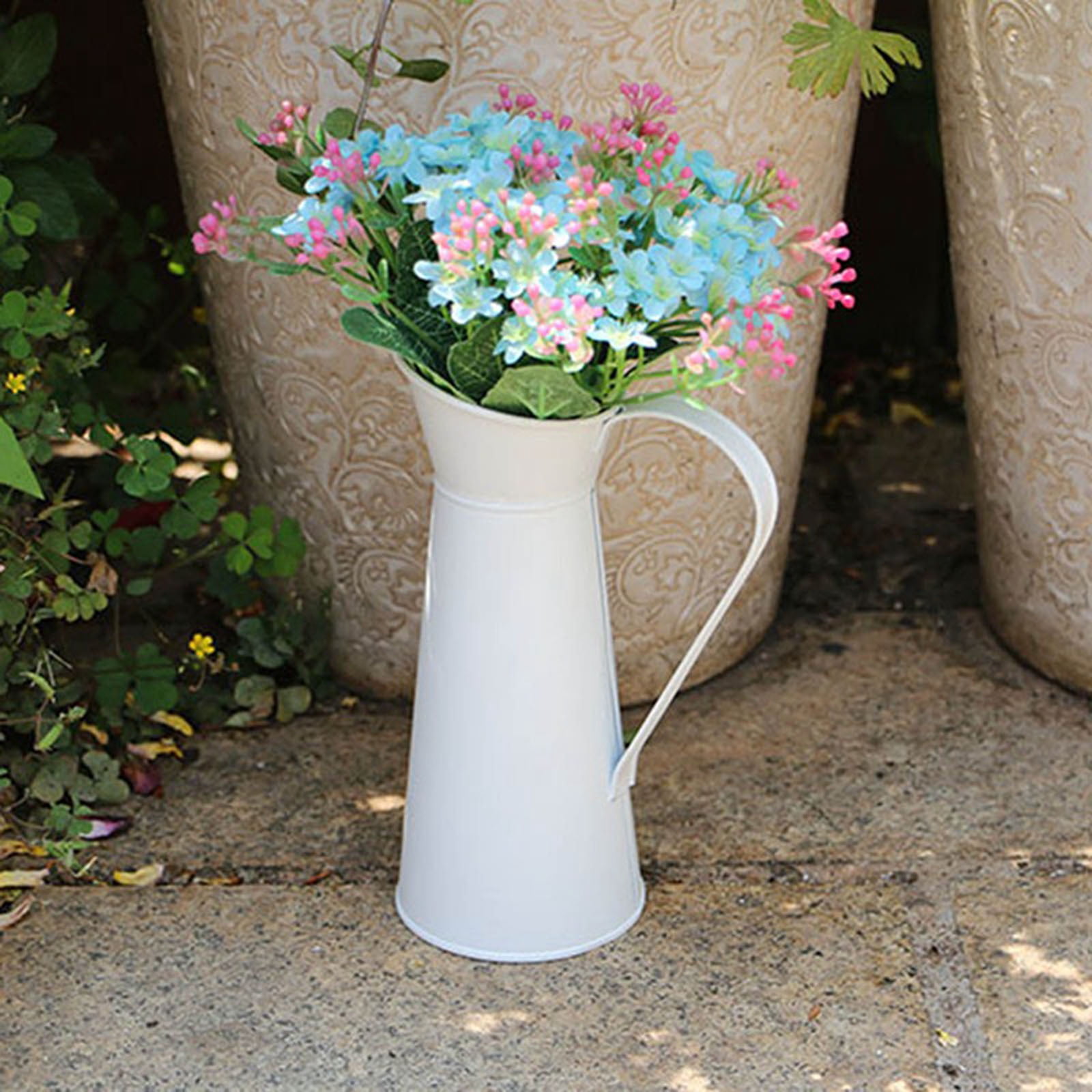 Nordic Style Flower Bucket Chic Flower Pitcher Vase Table Centerpieces Decor 
