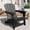 Black, variant on Modern HDPE Plastic Adirondack Chair - Oversize 380LB Poly Lumber Weather Resistant Firepit Chair - Outdoor Patio Chairs with Wooden Textured for Garden, Backyard, Lawn, Deck, Pool, Porch - Black