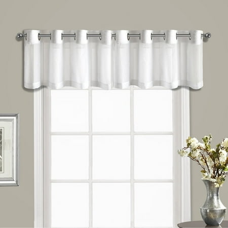 Venetian 60 X 18 Window Curtain Valance White Walmart Com