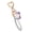 Purple, variant on YongCo Pearls Embellished Lip Balm Holder Keychain Cover Easy Clip On Design Decorative Pendant Charm For Teens Youth