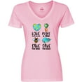 thumbnail image 3 of Inktastic Earth Day Plant a Tree Save the Bees Save the Seas Love Your Mother Earth Women's V-Neck T-Shirt, 3 of 5