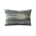 thumbnail image 5 of Plutus Brands Blue Lake Stripe Luxury Throw Pillow-Size:22" x 22", 5 of 9