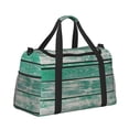 thumbnail image 2 of Picia Old Green Wooden Print Travel Duffle Bag,Weekender Bags for Women with Shoe Compartment, Gym Duffel Bag with Wet Pocket, Hospital Bags for Labor and Delivery, 2 of 7