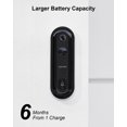 thumbnail image 5 of WUUK Timbre con cámara sin tarifa mensual, timbre con video de seguridad 2K, timbre con video con detección de movimiento triple con base de almacenamiento de 32 GB, funciona con batería, compatible c, 5 of 5
