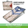 thumbnail image 4 of GoSports Rustic Red & Blue Design Cornhole Game Set, Regulation Size, 4 of 5