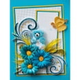 thumbnail image 1 of Cuadros Decorativos Pintura de diamante Quilling papel pintura flores pared de diamantes de imitación redonda completa Tmvgtek embutido en tela, 1 of 9