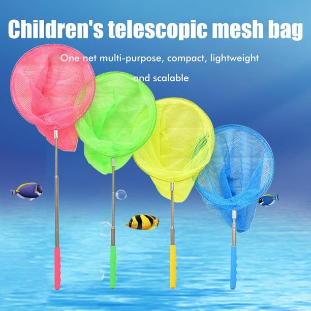 Kids Telescopic Fishing Net With Stainless Steel Handle