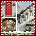 thumbnail image 7 of laqbezok 4Pcs Small Christmas Norfolk Wreaths, 7.8" Mini Wreaths for Kitchen Cabinets with Bow Ribbon, Real Touch Norfolk Pine Decorative Hanging Greenery, for Xmas Window Door Farmhouse Decor, 7 of 7
