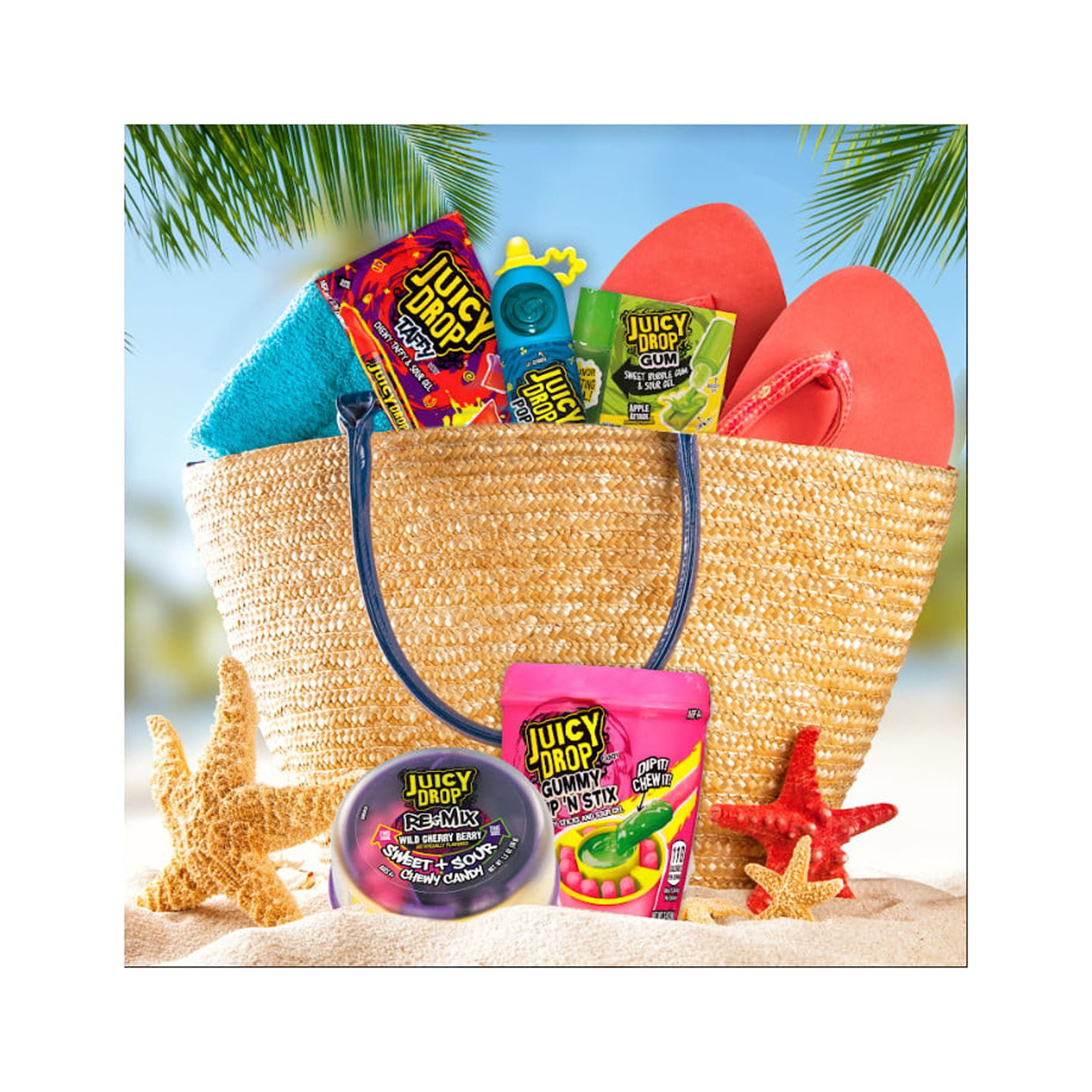 Juicy Drop Gummy Candy, Sweet Gummies & Sour Gel Pen, Assorted Flavors, 16 Count