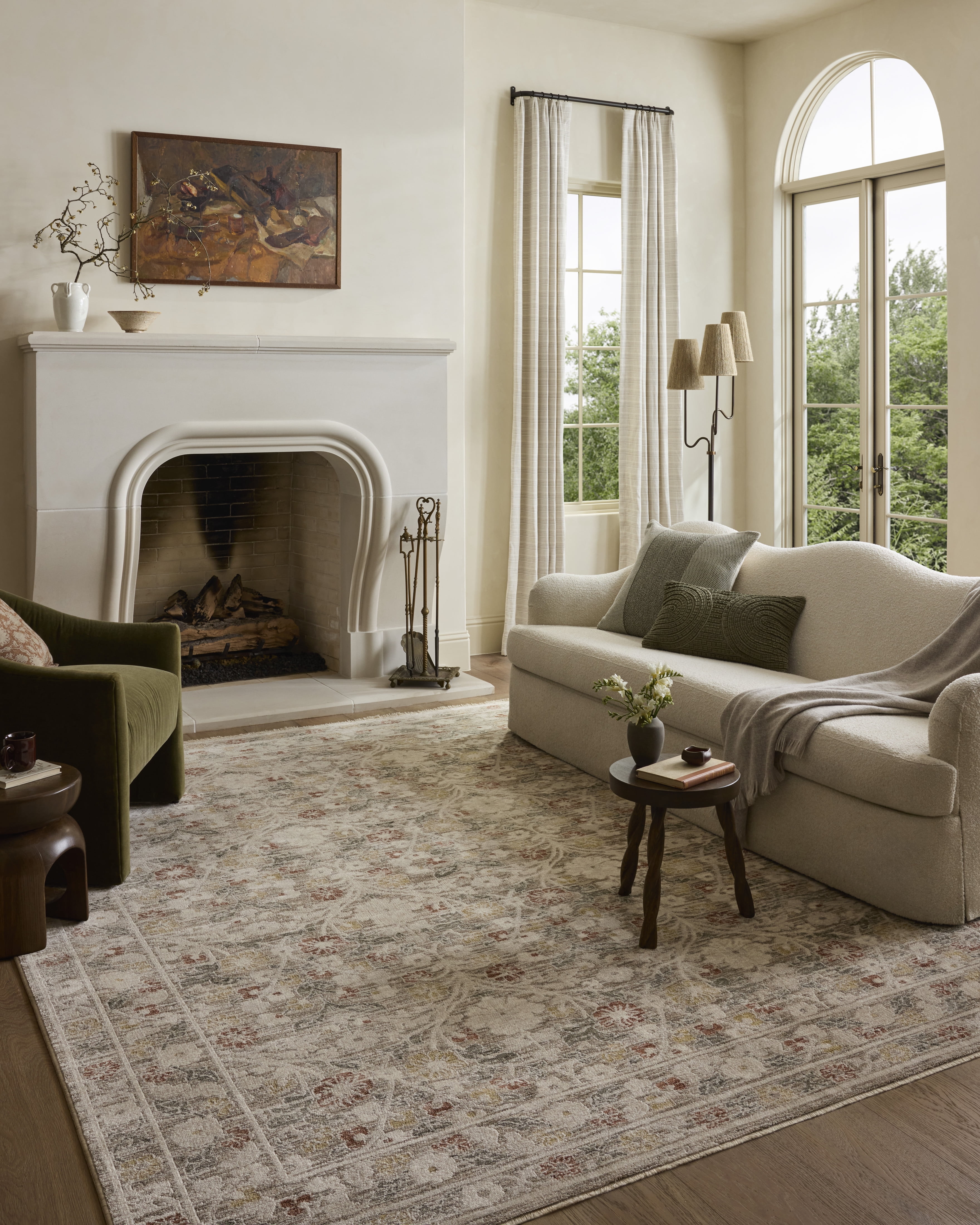 Loloi Clarisse Grey / Multi 2'-6" x 10'-2" Runner Rug