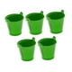 thumbnail image 3 of 5 cubos de metal galvanizado, cubos de hielo, recipientes para manualidades con asa, decoración del hogar, jarrones metálicos decorativos resistentes Verde, 3 of 8