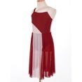 thumbnail image 2 of Choomomo Robe de Danse Lyrique Sans Manches pour Filles, Justaucorps de Ballet Moderne Contemporain, Costume de Danse Bourgogne 10, 2 of 8