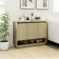 thumbnail image 3 of vidaXL Sideboard Chipboard Living Room Storage Cabinet Smoked Oak/Sonoma Oak, 3 of 26