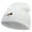 White, variant on Venezuela Bird Embroidered 8 Inch Short Beanie - Lt Blue OSFM