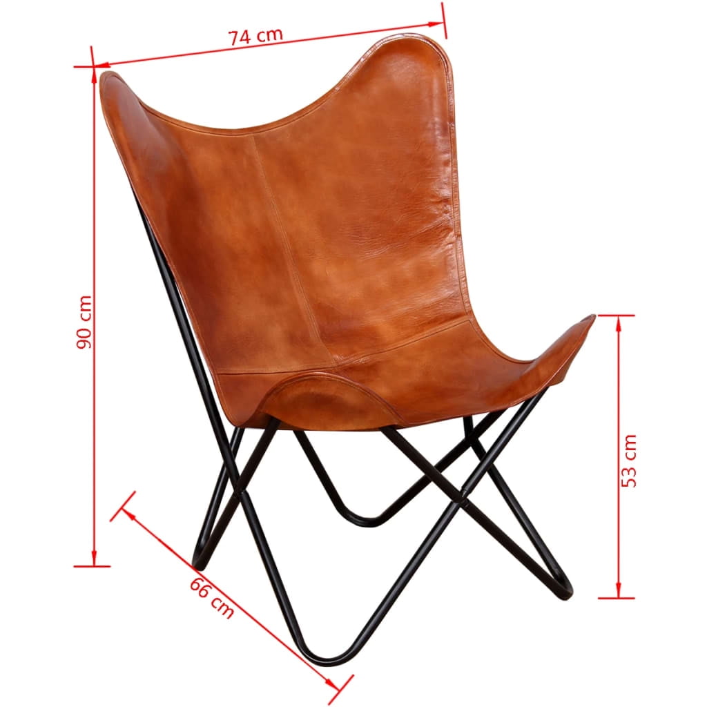 Kepooman Classical Genuine Leather Arm Chair for Living Room, Brown Kepooman Classical Genuine Leather Arm Chair for Living Room, Brown