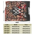 thumbnail image 3 of Roman Reigns Blanket, Super Soft Throw Blanket, Cozy Flannel Blankets For Boys Girls, Warm Blankets For Couch Sofa Bed, 60"X50", 3 of 7