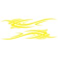 thumbnail image 1 of Riwesomey Pegatina de llama de fuego para coche de PVC, repuesto autoadhesivo decorativo desmontable, línea de cintura automotriz, accesorios de Automoción decorativa y accesorios Amarillo, 1 of 1