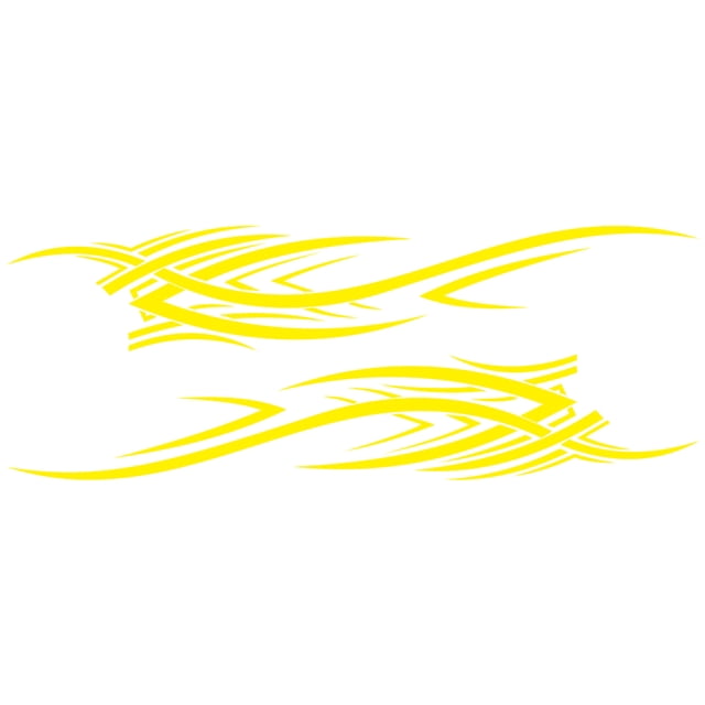Riwesomey Pegatina de llama de fuego para coche de PVC, repuesto autoadhesivo decorativo desmontable, línea de cintura automotriz, accesorios de Automoción decorativa y accesorios Amarillo