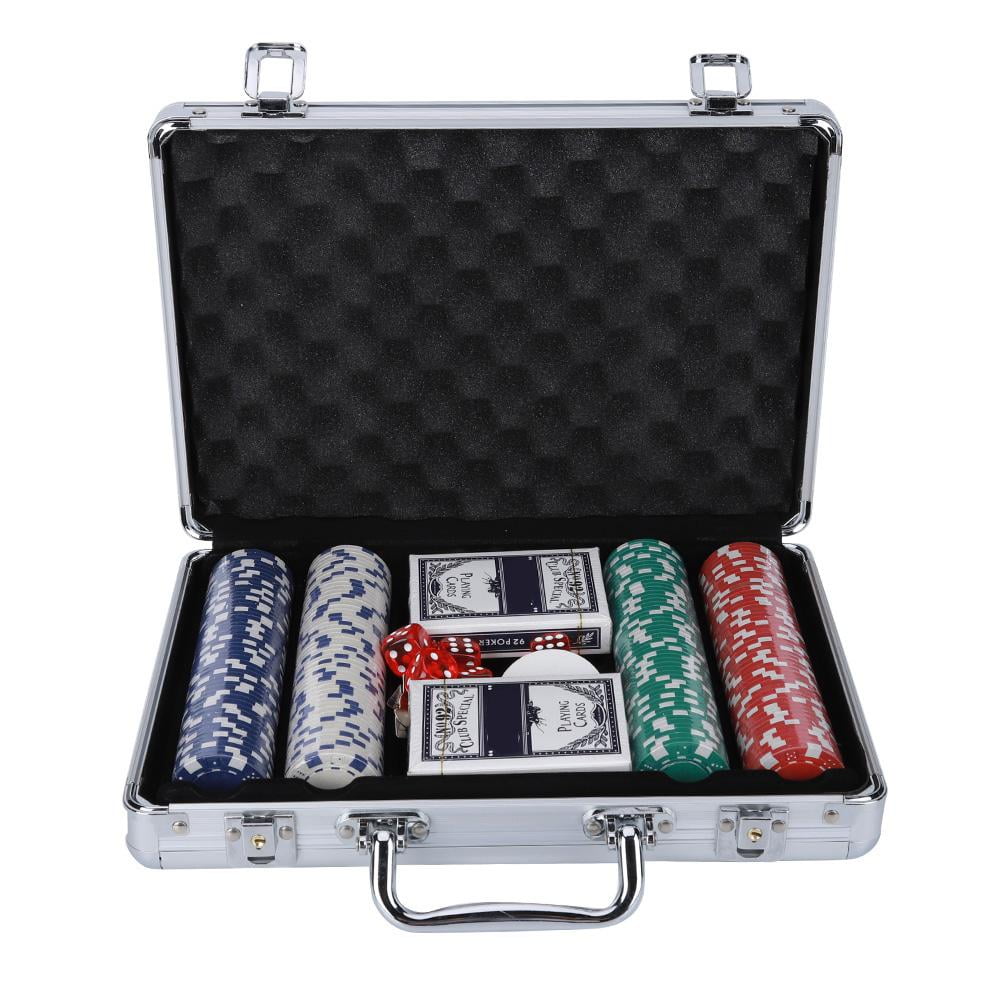 Herwey Poker Chips Set,Adult Game,200PCS Poker Chips Game Set with