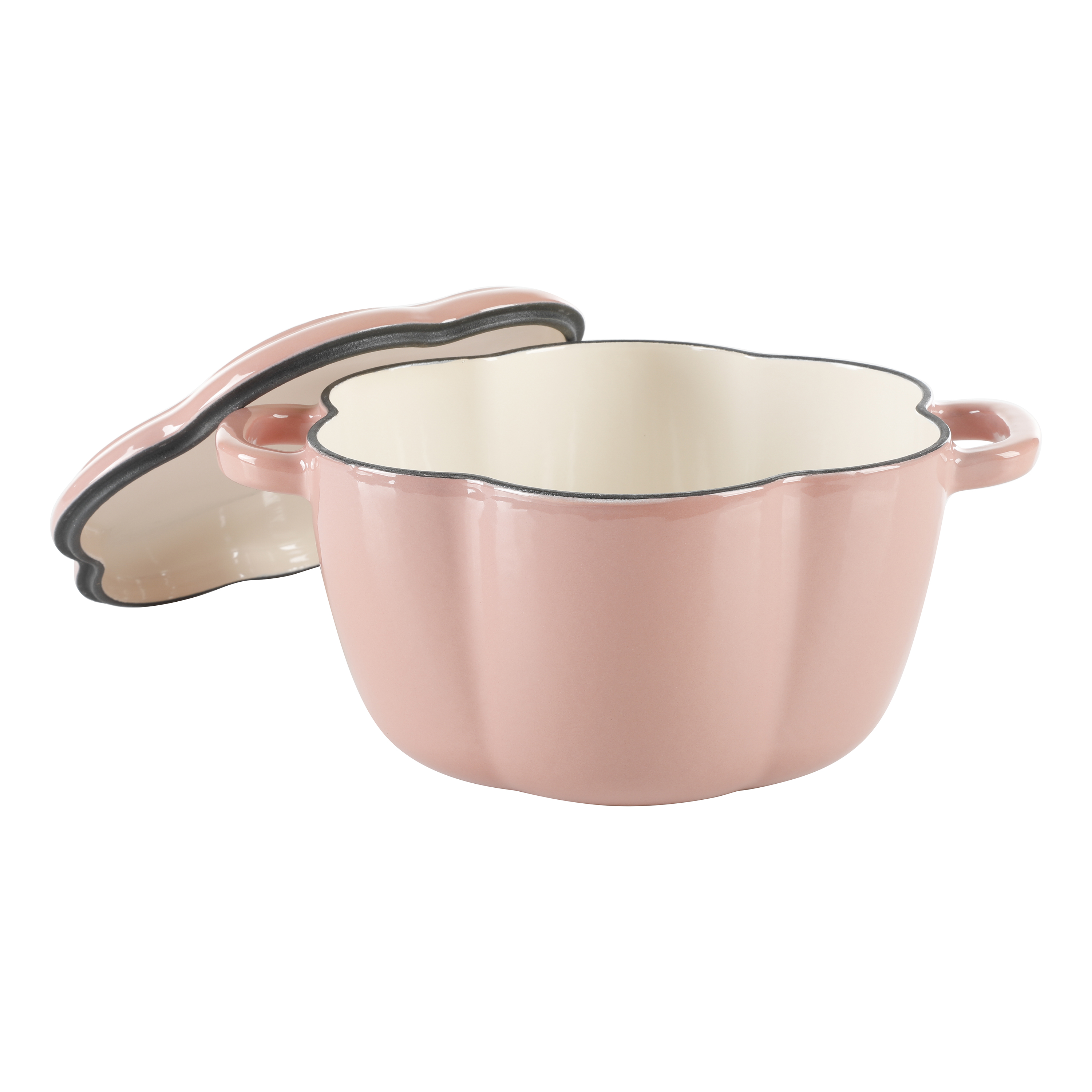 The Pioneer Woman Timeless Beauty Enamel on Cast Iron 3-Quart Dutch Oven, Pink - image 5 of 9