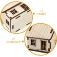 thumbnail image 3 of AMERTEER Diy Miniature House Kits Tiny 3d Wooden House Model Assembly Rustic Mini House Building Kit For Home Decor And Craft Projects, 3 of 8