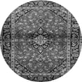 thumbnail image 1 of Ahgly Company Indoor Round Medallion Gray Traditional Area Rugs, 4' Round, 1 of 1