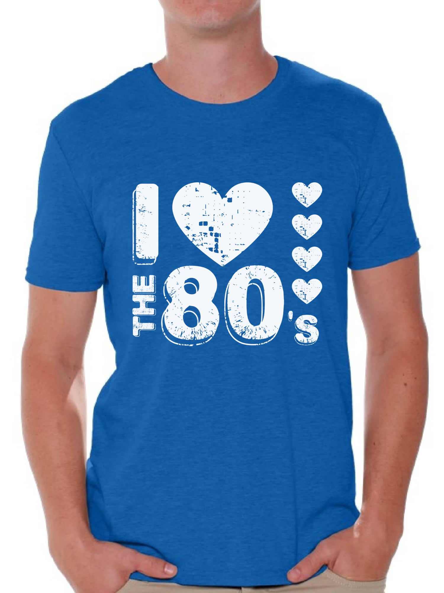 Mens I Love 80s Cassette Music Print T Shirt Boys Short Sleeve Top Musical 7822 