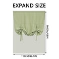 thumbnail image 3 of Tier Curtains Cozival Plaid Tie-Drapes with Valance Curtains, Rod Cover, Tie-Drapes with Top, Semi-Sheer Light-Filtering Fabric, Suitable for Farmhouse Kitchen Decor, 46 X 63 Inches, B, 3 of 7