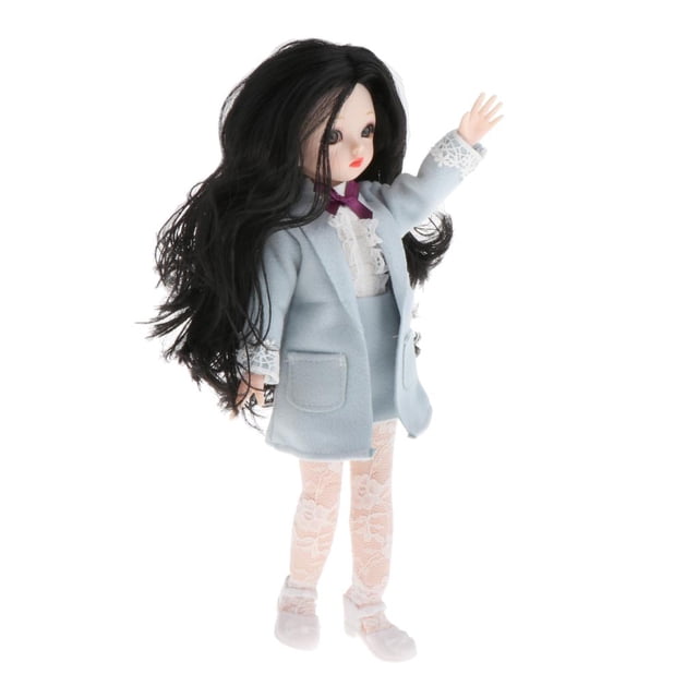 Muñeca de 30cm con 16 rótus flexible ojos 3D Zulema Muñeca de niña BJD de 30 CM