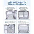 thumbnail image 4 of Organizer Travel Case, Cable Charger Cord Tech Organizer Pouch for Phone Charger Accessories, Black, 4 of 4