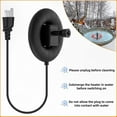 thumbnail image 7 of Bird Bath Heater for Outdoors with Water Pump, Deicer for Birdbaths with Thermostatically Controlled and 3.3ft Long Cord,Pond De-icer 70 Watts for Patio Yard Various Bird Baths, 7 of 7