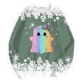 thumbnail image 6 of Godom Halloween Sweatshirts for Women Trendy Ghost Graphic Sweatshirt Oversized Crewneck Long Sleeve Fleece Pullover Sweaters, 6 of 6