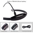 thumbnail image 5 of Luz de lectura recargable, luz nocturna manos libres con 3 niveles de brillo ajustables - Cable USB incluido (negro) JM, 5 of 5