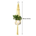 thumbnail image 3 of HOMEIORA 1 Pack Macrame Plant Hanger Indoor Hanging Planter for Plants Holder, Hanging Pot Holder Macrame Decorative Flower Pot Holder for Indoor Outdoor Boho Home Décor, 3 of 5