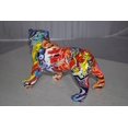 thumbnail image 6 of Nifao Modern Happy Graffiti Resin Bulldog Statue Looking to the Right – Home Decor Sculpture, 10"L x 5"W x 7"H, 6 of 12