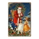 thumbnail image 2 of Letrero navideño de hojalata para decoración de pared | Pintura metálica de 30 x 20 cm para paredes, puertas y decoración del hogar | Agujeros pretaladrados para colgar fácilmente | Regalo navideño, 2 of 6