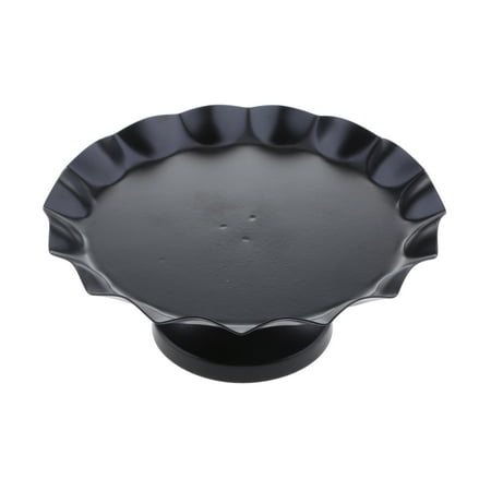 

Pink/Blue/Black Iron Cake Stand Cupcake Display Plate Wedding Engagement - Black S