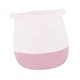thumbnail image 3 of Cesta tejida para juguetes, asa cómoda, resistente, organizador de almacenamiento para ropa sucia, para cocina, hogar, baño, lavandería, dormitorio Rosa, 3 of 8