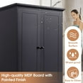 thumbnail image 5 of DEALTOPS Tall Storage Cabinet with Adjustable Shelves and 4 Drawers, Black, 5 of 8